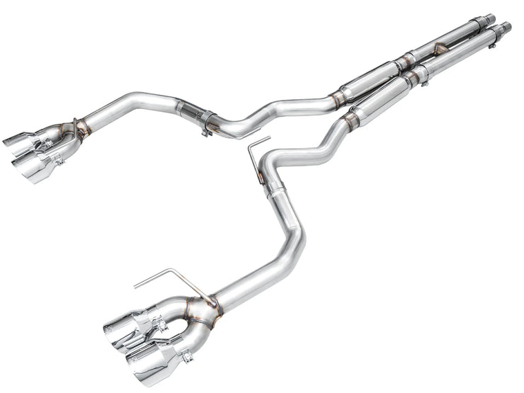 Awe Tuning® Ford Mustang GT S650 Fastback Track Edition 304SS 3" Cat-Back Exhaust with 5" OD Tips