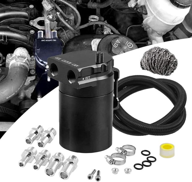 Kingman Speed® 350ml Baffled Oil Can with Upgraded Braided Hose

