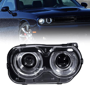 15-23 Dodge Challenger Passenger Side Head Light Assembly Halogen 