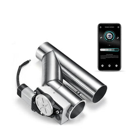 2.5" Electric Exhaust Cutout with Mobile App Remote Kit
