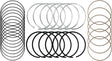 Chrysler/Dodge/Jeep/Ram 3.6L V6 Cylinder Piston Rings 68078776AA
