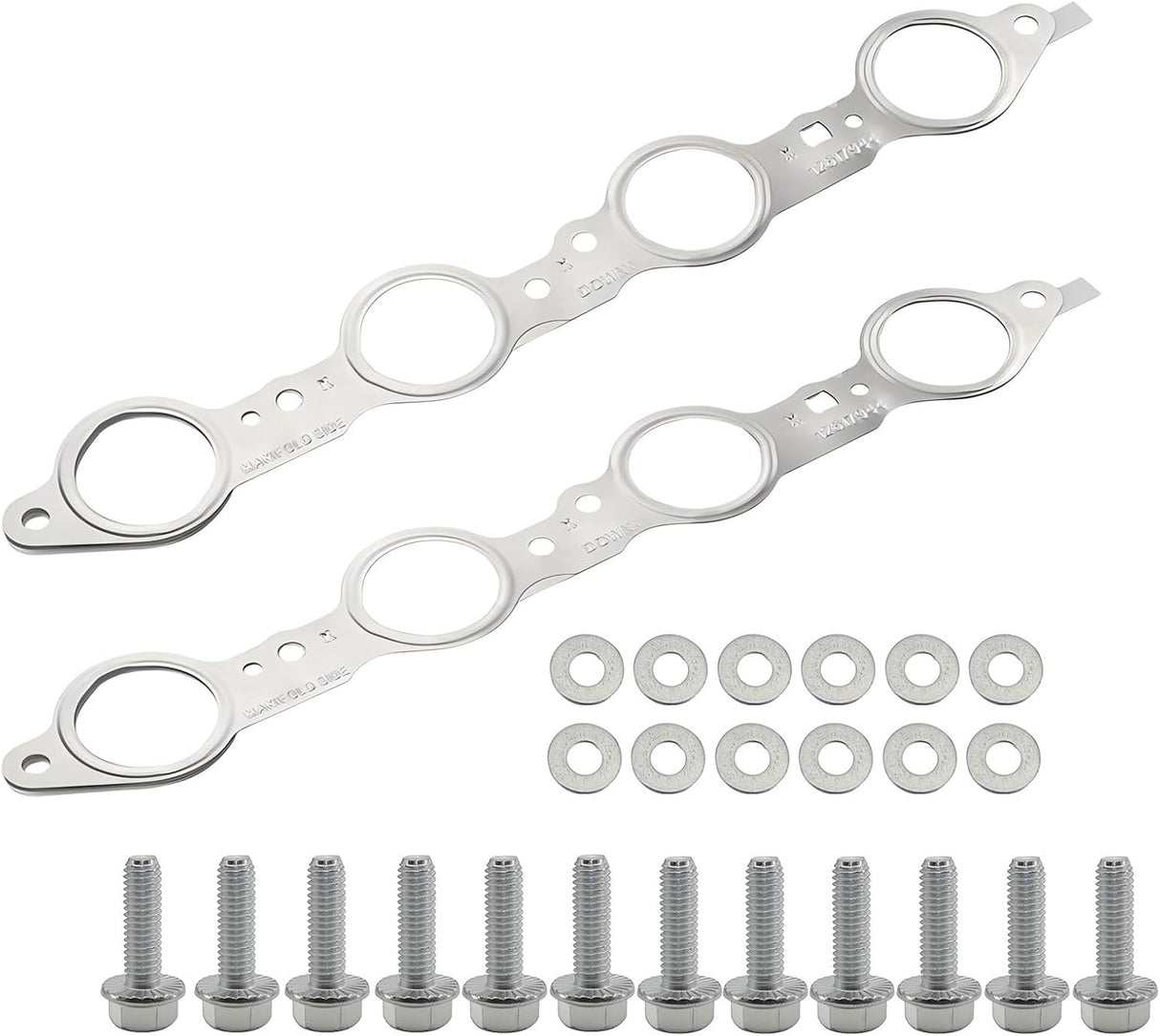 GM LS1/LS2/LS3/LS6/LS7 MLS Exhaust Header Gaskets with Zinc Bolts