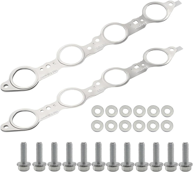 GM LS1/LS2/LS3/LS6/LS7 MLS Exhaust Header Gaskets with Zinc Bolts