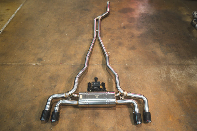 Valvetronic Designs® BMW 530i/540i G30 Valved Sport Cat-Back Exhaust with 4" OD Tips