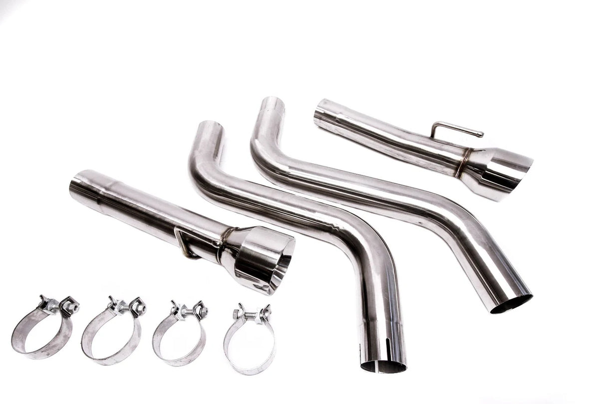 PLM® (15-23) Dodge Charger SRT 6.2L/6.4L Non-Resonated Axle-Back Exhaust with 4" OD Tips