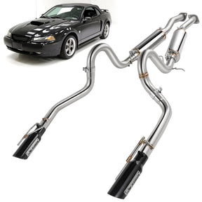 (99-04) Ford Mustang GT 4.6L 304SS 2.5" Cat-Back Exhaust with 4" OD Tips