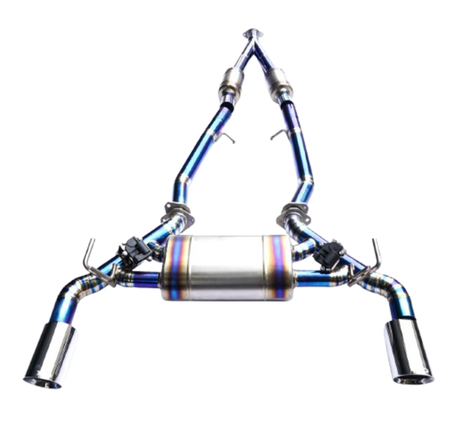 16-22 INFINITI Q50/Q60 2.0L M274 Blue Titanium Cat-Back Exhaust


