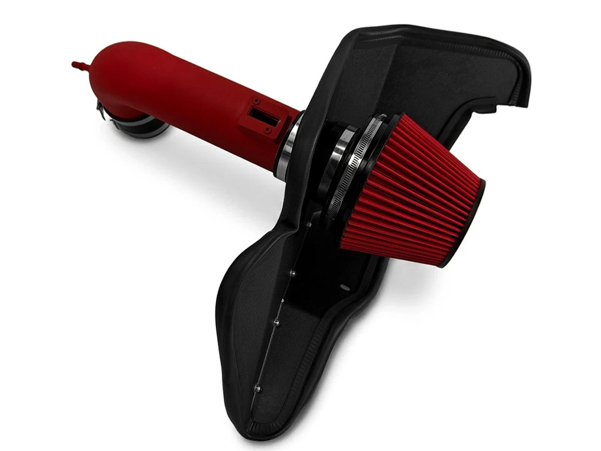 2015-2017 Ford Mustang GT 5.0L Red Cold Air Intake with Heat Shield
