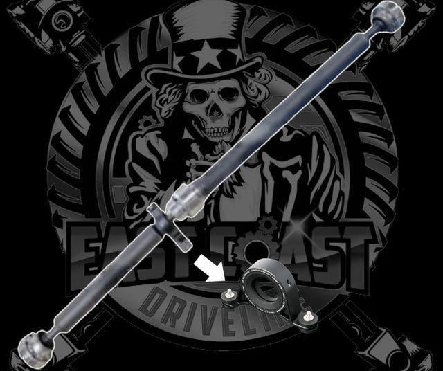 East Coast Driveline® (15-23) Challenger SRT 4" 2-Piece Aluminum Driveshaft with Upgraded Hanger
