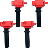Kingman Speed® (12-20) Ford 2.0L/2.3L EcoBoost Red Ignition Coil Packs (4-Pack)