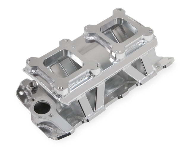 Holley® #825071 Small Block Chevy Dual Quad Single Plane Sniper Sheet Metal Fabricated Intake Manifold