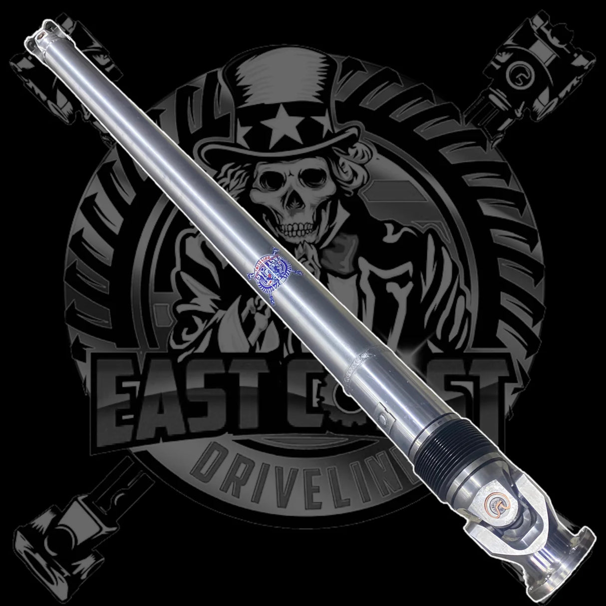 East Coast Driveline® (15-23) Charger/Challenger 8-Speed 8HP70/90 Driveshaft (7075-Т6 Aluminum Flange, 108mm CVJ conversion)