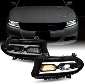 15-23 Dodge Charger Head Lights Full LED DRL Turn Signals Halogen