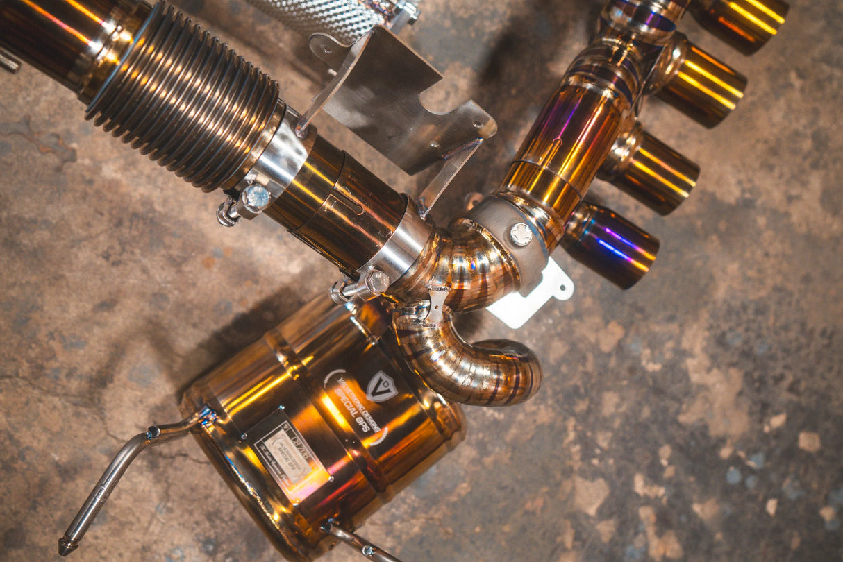 Valvetronic Designs® Corvette C8 Z06 Titanium Valved Sport Cat-Back Exhaust with 4" OD Tips