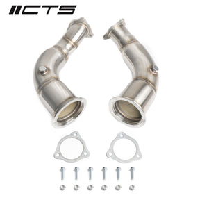 CTS Turbo® (18-25) Audi RS5 B9 Sportback 304SS 3" High-Flow Catted Downpipe Set
