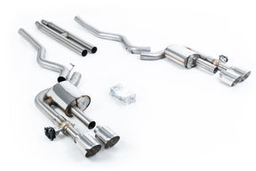 Milltek® (24-26) Mustang Fastback S650 Active Valved Cat-Back Exhaust with H Pipe