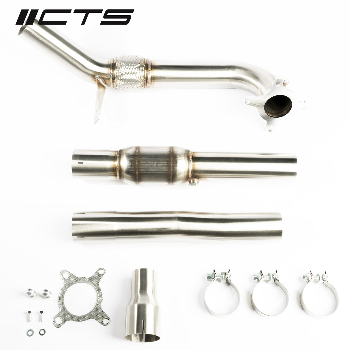 CTS Turbo® (09-21) Audi Q3/Volks Tiguan 1.8L/2.0L 304SS 3" Catted Mid-Pipe Kit