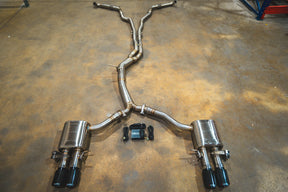 Valvetronic Designs® Audi S4/S5 B9 Valved Sport Titanium Cat-Back Exhaust with 4" OD TIps