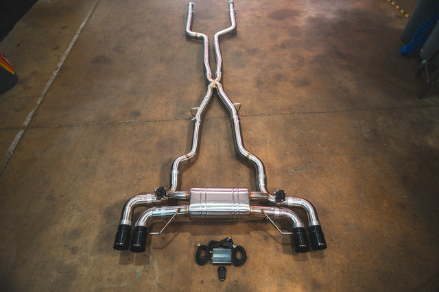 Valvetronic Designs® (18-24) BMW M550i xDrive G30 Valved Sport Cat-Back Exhaust with 3.5" OD Tips