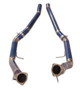 19-25 Audi RS6 C8/RS7 4K8 Titanium 3" Catless Exhaust Mid-Pipes

