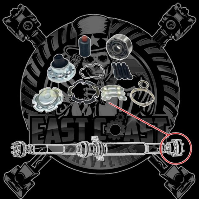East Coast Driveline® (11-18) Dodge Durango Rear Driveshaft 6 Bolt CV Joint - Trans Side 26 Spline (2 Spd Only)