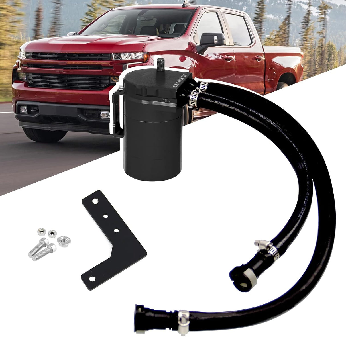 19+ Escalade/Silverado/Sierra/Tahoe/Yukon 5.3L/6.2L Oil Catch Can Kit