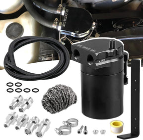 Universal 350ml Baffled Oil Can Kit with Mounting Bracket