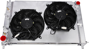 96-04 Ford Mustang 4.6L SN95 Dual Fan 4-Row HD Aluminum Radiator