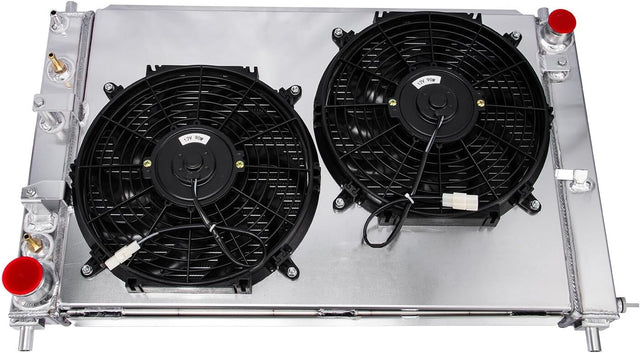 96-04 Ford Mustang 4.6L SN95 Dual Fan 4-Row HD Aluminum Radiator