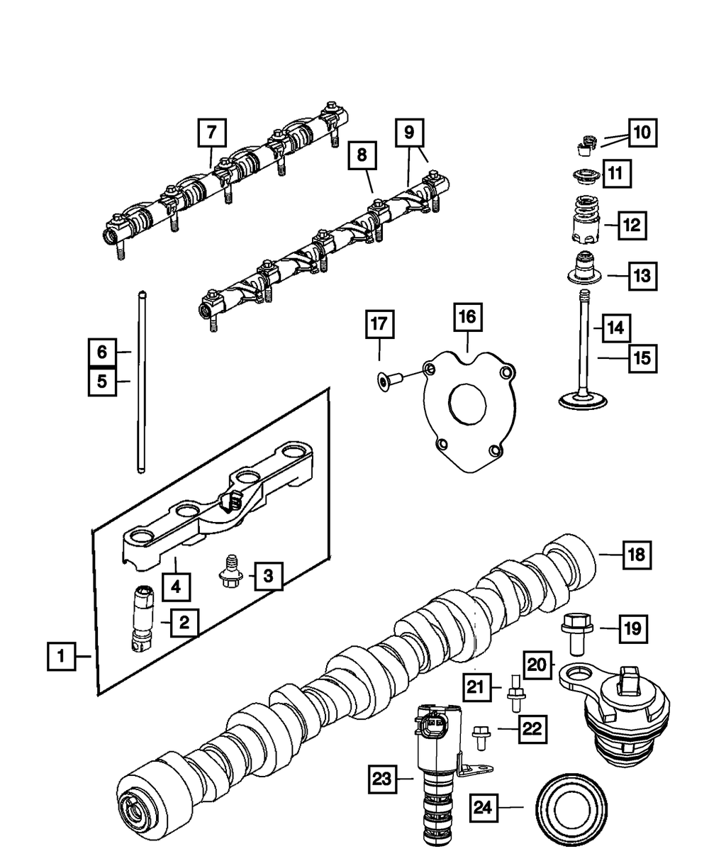 Mopar® #53022064BD (09-23) Dodge Challenger 5.7L VVT OE Camshaft (without MDS)