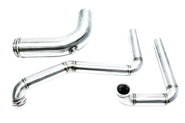 PLM® Honda K-Series Hood Exit Up-Pipe & Dump Tube for Top Mount Turbo Manifold