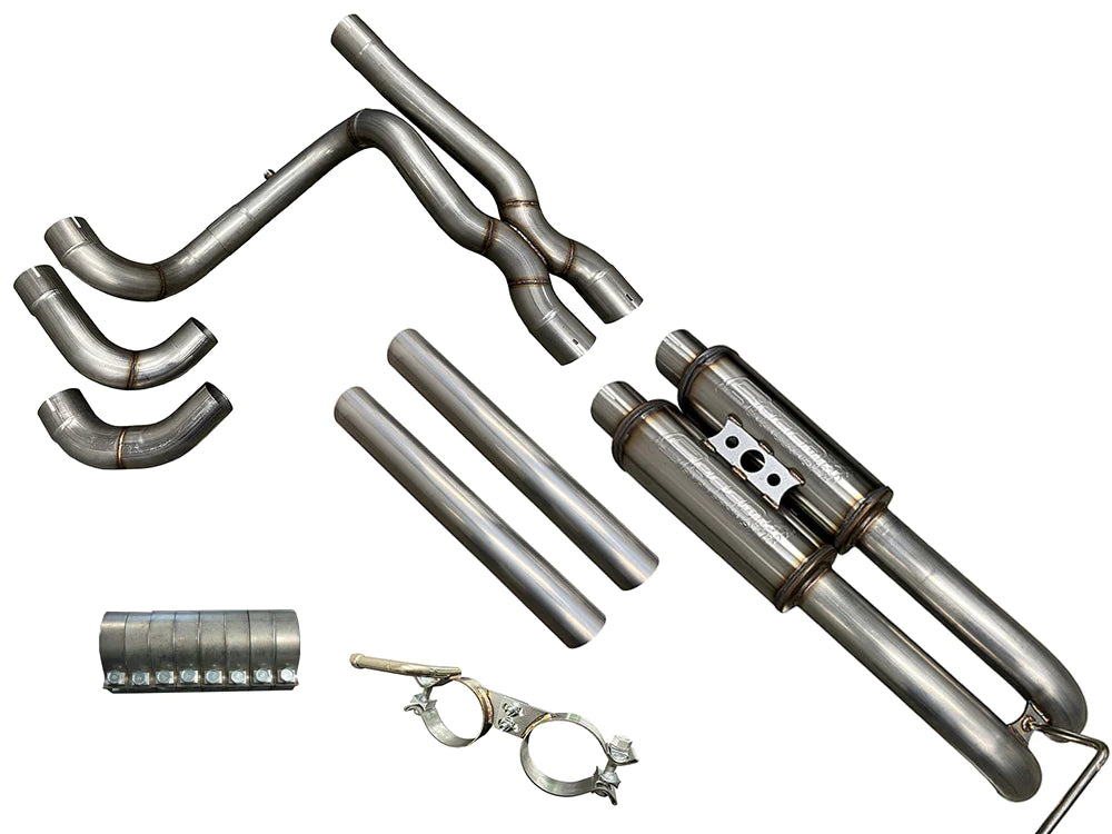 Speed Engineering® GM SUV/Truck 304SS 3" True Dual Cat-Back Exhaust (Single Cab-Axle Exit)