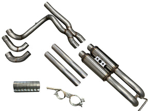 Speed Engineering® GM SUV/Truck 304SS 3" True Dual Cat-Back Exhaust (Single Cab-Axle Exit)