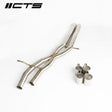 CTS Turbo® (17-24) Audi S4 B9 304SS 3" Exhaust Resonator Delete Pipes