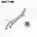 CTS Turbo® (17-24) Audi S4 B9 304SS 3" Exhaust Resonator Delete Pipes