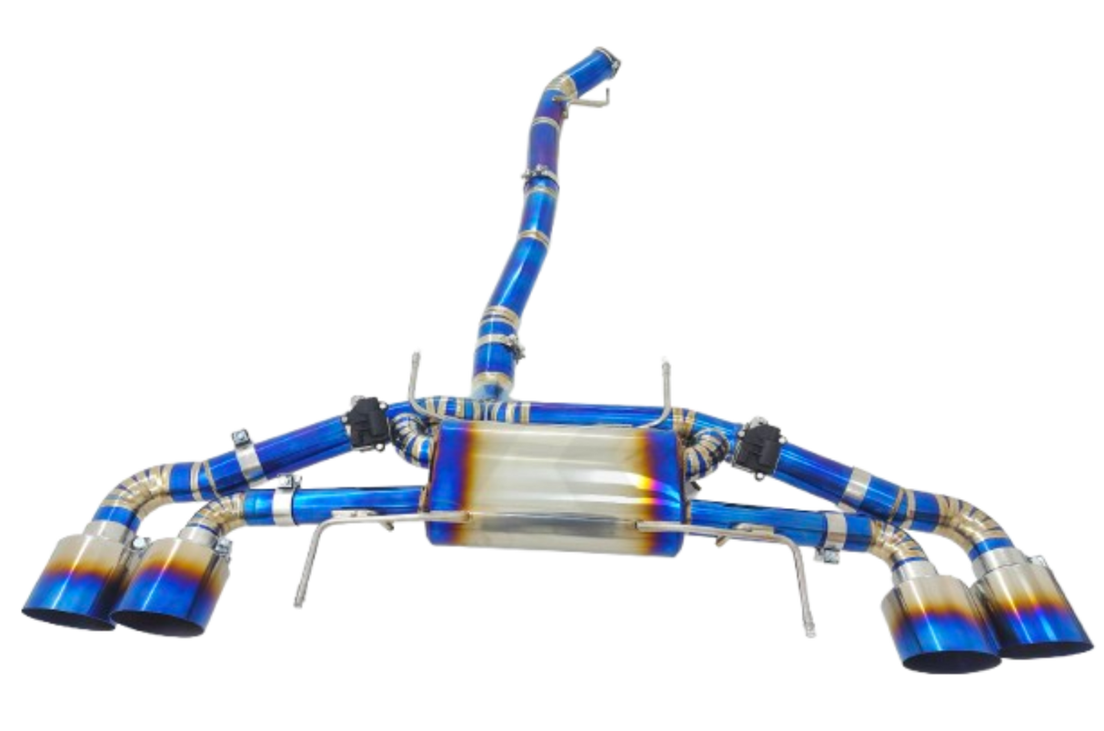 Kingman Speed® (09-24) Nissan GT-R R35 Blue Titanium Cat-Back Exhaust