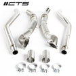 CTS Turbo® (12-19) Audi S6/S7/RS7 C7 4.0L 304SS 3" Catless Downpipe Set