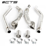 CTS Turbo® (12-19) Audi S6/S7/RS7 C7 4.0L 304SS 3" Catless Downpipe Set