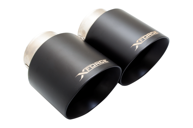 XForce (14-16) BMW M235i F22 304SS 4" OD Matte Black Exhaust Tips