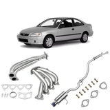 1992-2000 Honda Civic DX/LX 1.6L Cat-Back Exhaust + Header Kit

