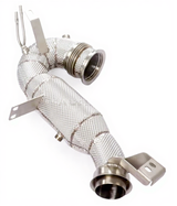 Kingman Speed® (19-23) Mercedes-Benz CLS53 M256 304SS 3" Down Pipe with Heat Wrap Layer
