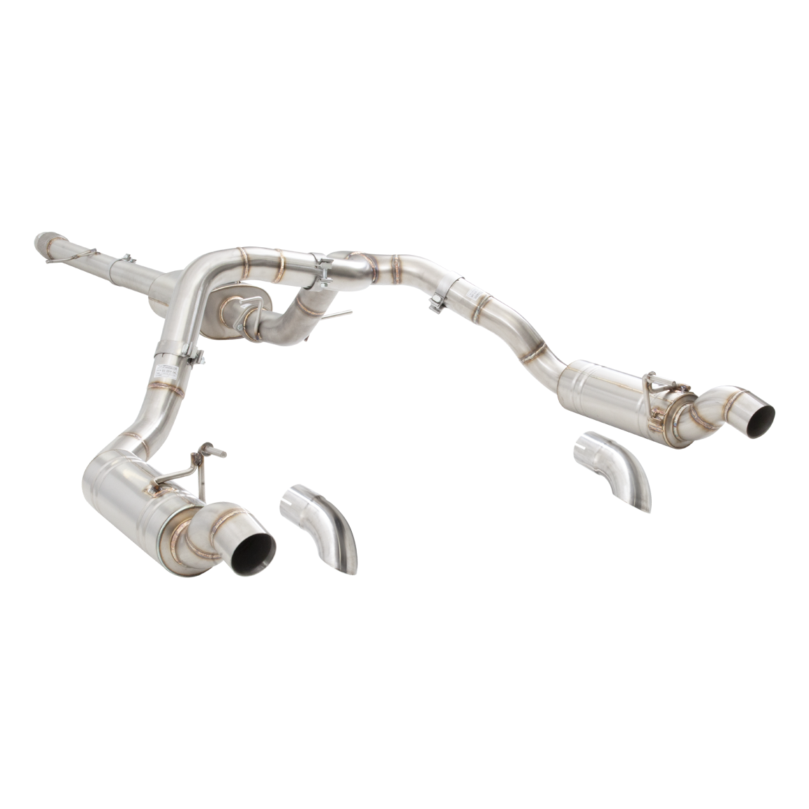 XForce (22-25) Silverado 1500 ZR2 304SS 3" Varex Valved Cat-Back Exhaust with 4" OD Tips