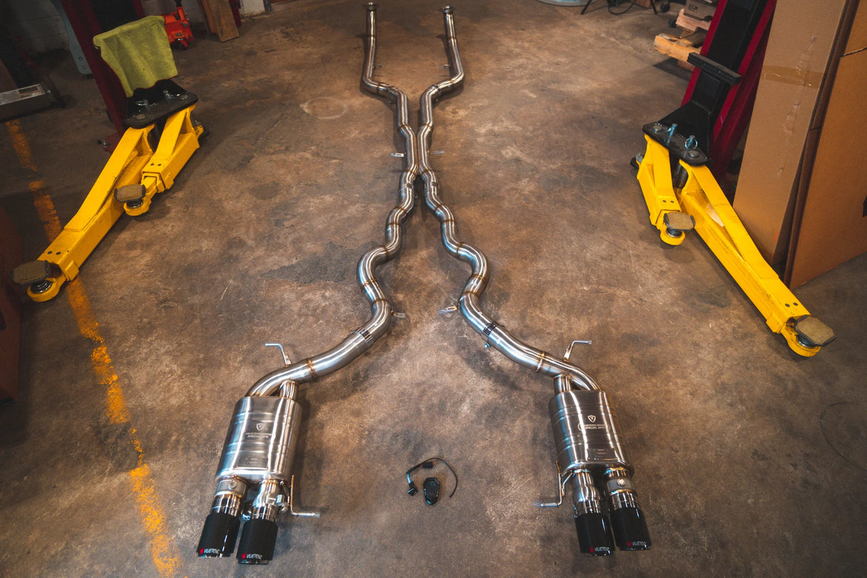 Valvetronic Designs® BMW F10 M5/F06 M6 Valved Sport Cat-Back Exhaust with 4" OD Tips