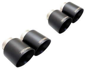 XForce (18-23) Mustang GT 304SS 4" OD Black Ceramic Exhaust Tips
