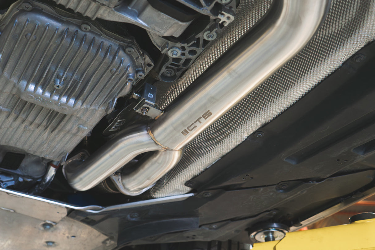 CTS Turbo BMW M2/M3/M4 G8x S58B30 Single Mid Pipe with Brace