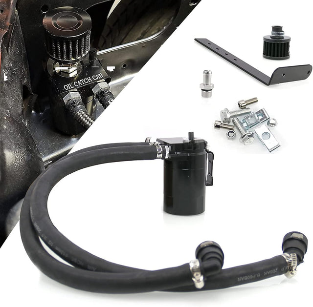 Ford Mustang/F-150 2.7L/3.5L/5.0L 400ml Baffled Oil Catch Can (Filter)
