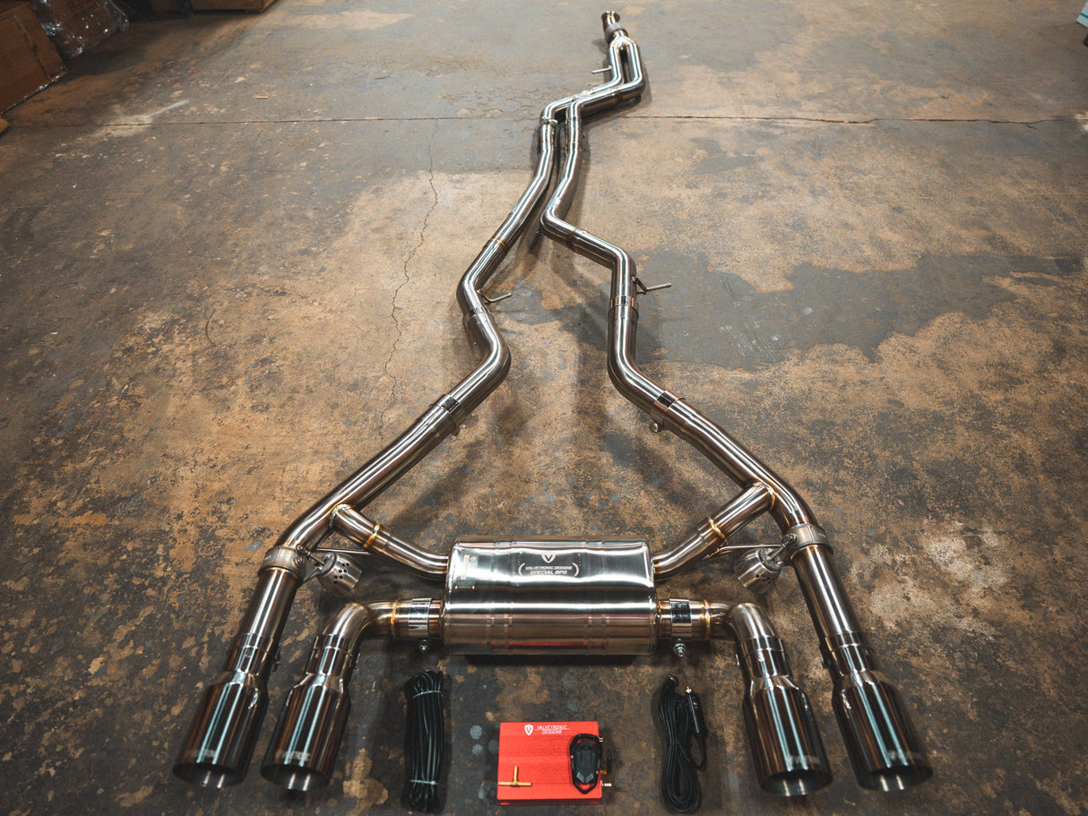 Valvetronic Designs® (16-18) BMW F87 M2 Valved Sport Cat-Back Exhaust with 4" OD Tips