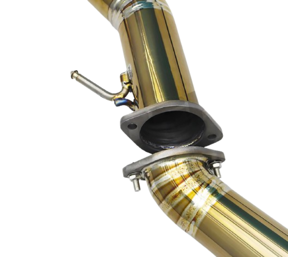 09-24 Nissan GT-R R35 3.8L VR38DETT Gold Titanium Cat Back Exhaust