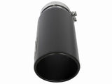 aFe MACHForce XP Cat-Back SS-304 5in Intercooled Exh Tip 5in In x 6in Outx16inL Bolt-On Right Blk