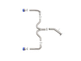 aFe Takeda 20-21 Kia Forte GT 1.6L (t) 3in to 2.5in SS Axle-Back Exhaust System w/ Blue Flame Tips